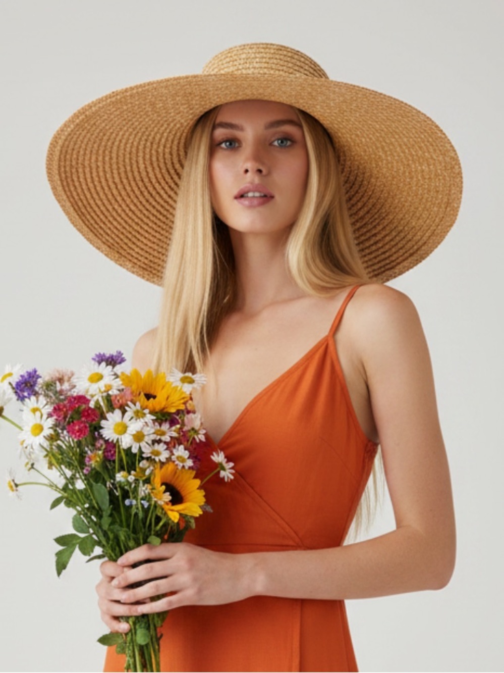 WRAPAROUND - ORANGE 🍊 FARM DRESS - Picture 6 of 8